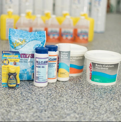 Skip the pool store. Get your pool supplies and chemicals delivered FREE!
