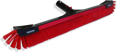 Skimlite 22" Spartan SP2022 All Purpose Nylon Pool Brush Head for Pool Walls Tile Corners Floors, Heavy Duty Scratch & Rust Free Round Edges, Reinforced Metal Handle