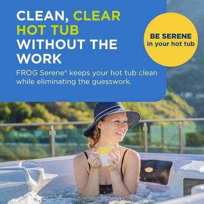FROG Serene Replacement Bromine Cartridge for use with Hot Tub FROG Serene Floating Sanitizing System - Prefilled for Quick & Easy Hot Tub Maintenance - 1 Pack