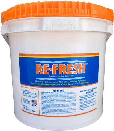 Refresh 68% Calcium Hypochlorite Granular Chlorine - 25 lb Pail