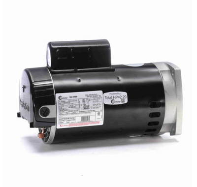 Century® Centurion® B2983 2 Speed Pool and Spa Pump Motor; 1.5/0.19HP, 3450/1725 RPM, 230V, 56Y, Square Flange