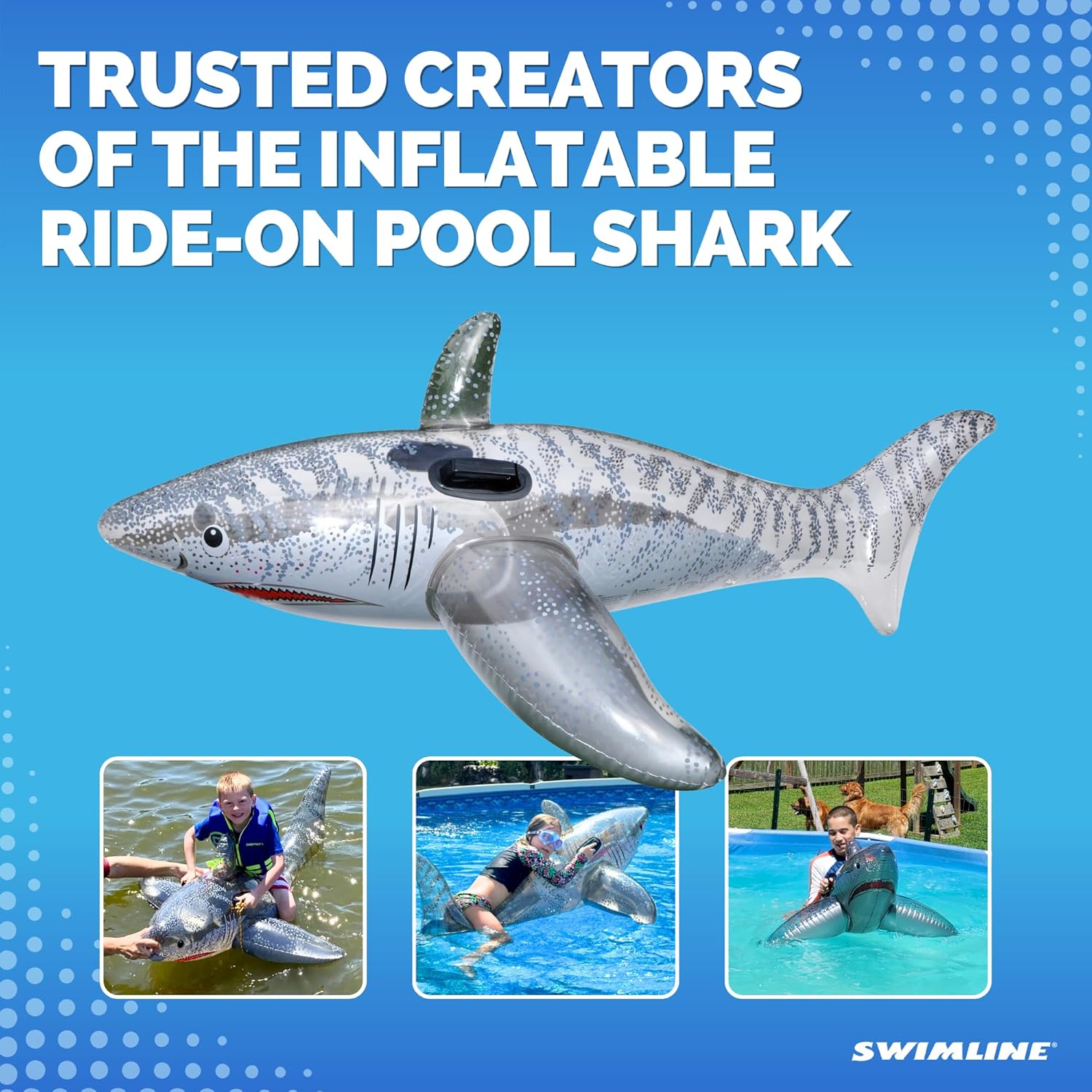 Shark Riding Inflatable Swimline 72