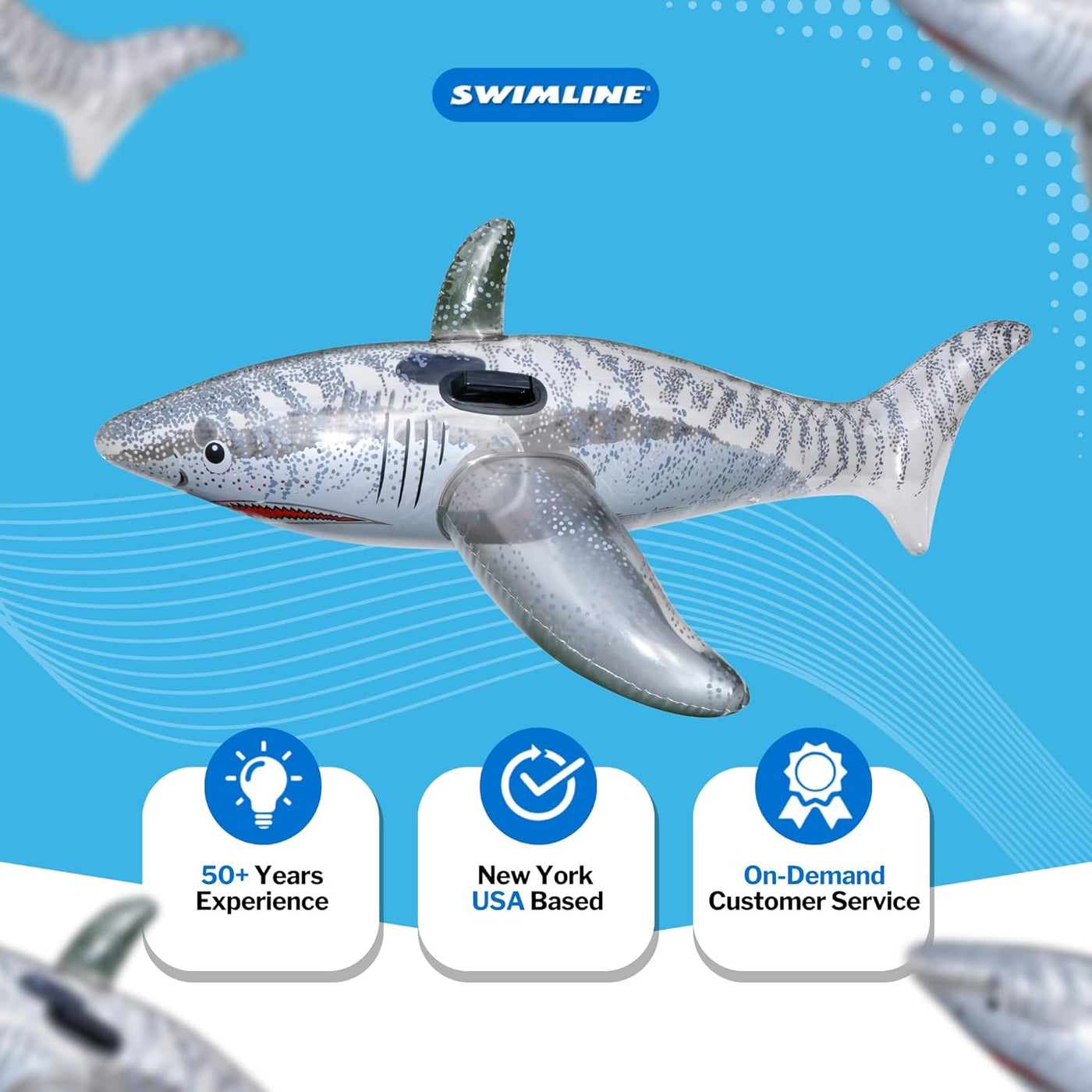 Shark Riding Inflatable Swimline 72
