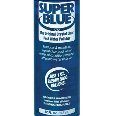 Robarb Super Blue Clarifier Crystal Clear Pool Water Polisher, 1 Qt.