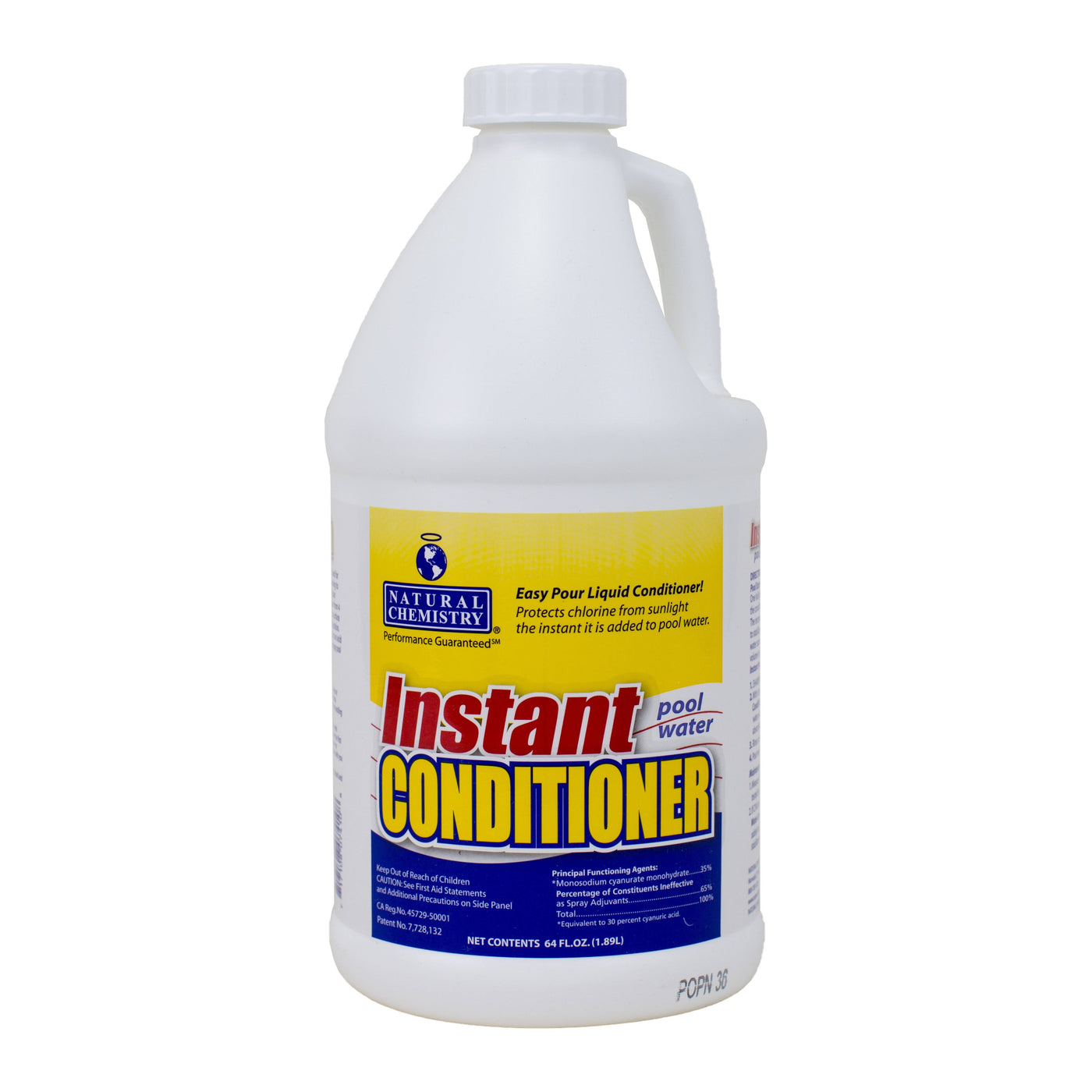 Natural Chemistry Instant Conditioner, 1 Gallon Liquid Swimming Pool Stabilizer and Conditioner